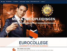 Tablet Screenshot of eurocollege.nl